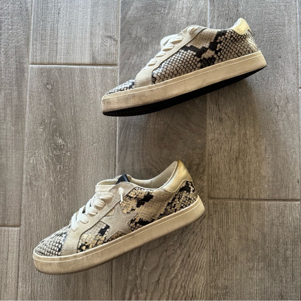 Steve Madden Snake Print Sneakers - Picture 7 of 10